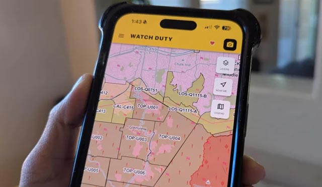 Watch Duty یکی از محبوب‌ترین اپلیکیشن‌ها برای ردیابی آتش‌سوزی است