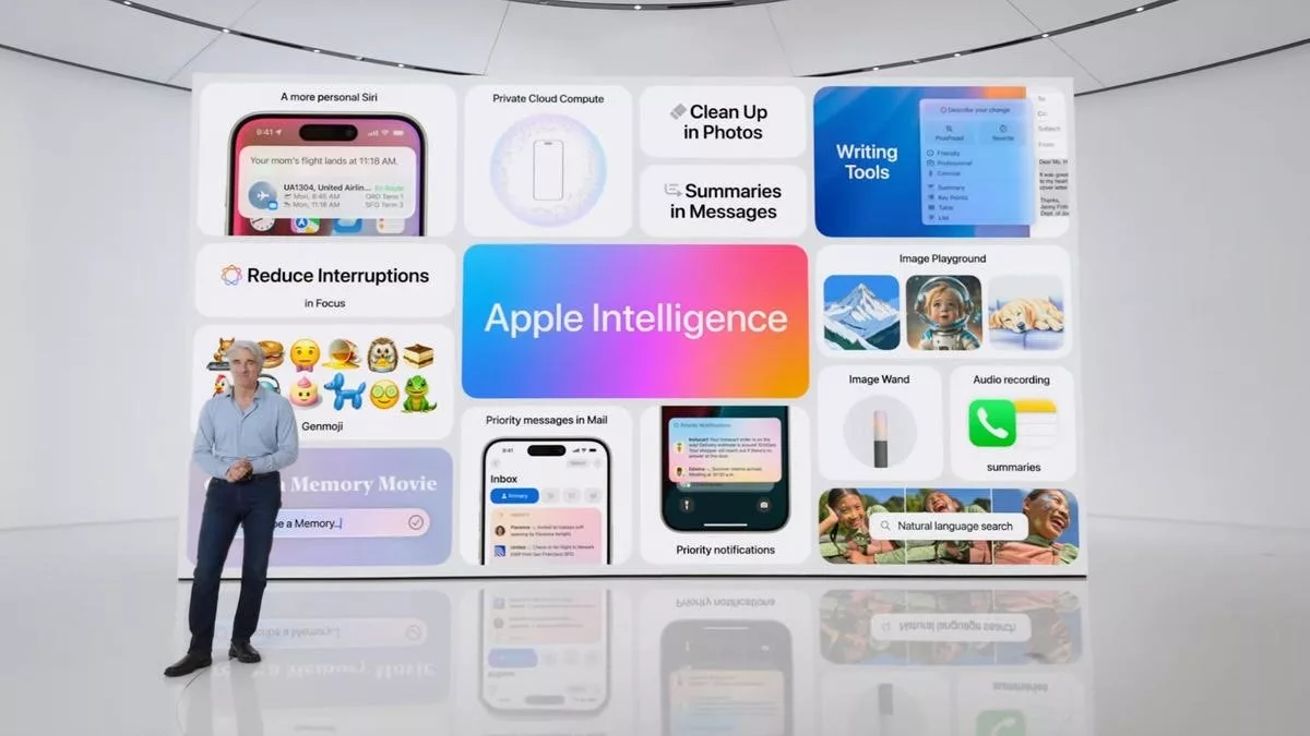 اپل در Apple Intelligence تمرکز زیادی بر ادغام هوش مصنوعی در اپلیکیشن‌های روزمره کاربران کرده است