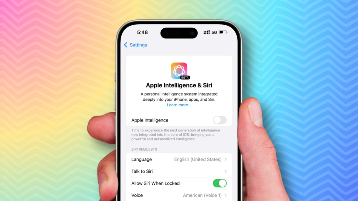 حجم Apple Intelligence