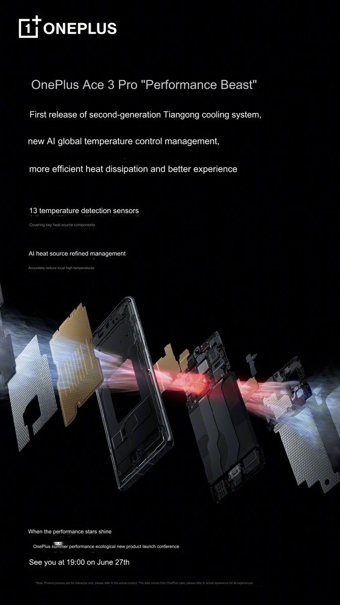 سیستم خنک‌کننده OnePlus Ace 3 Pro