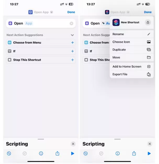 مخفی کردن برنامه آیفون با استافده از Shortcuts